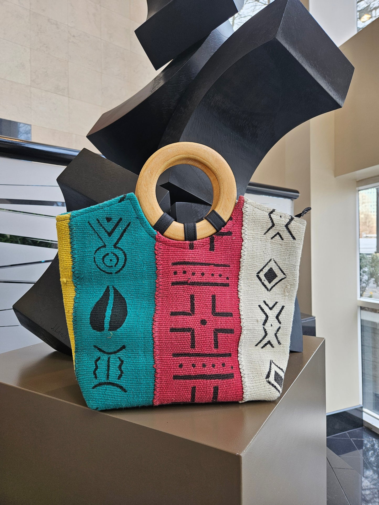 Multicolor African Mudcloth Handbag
