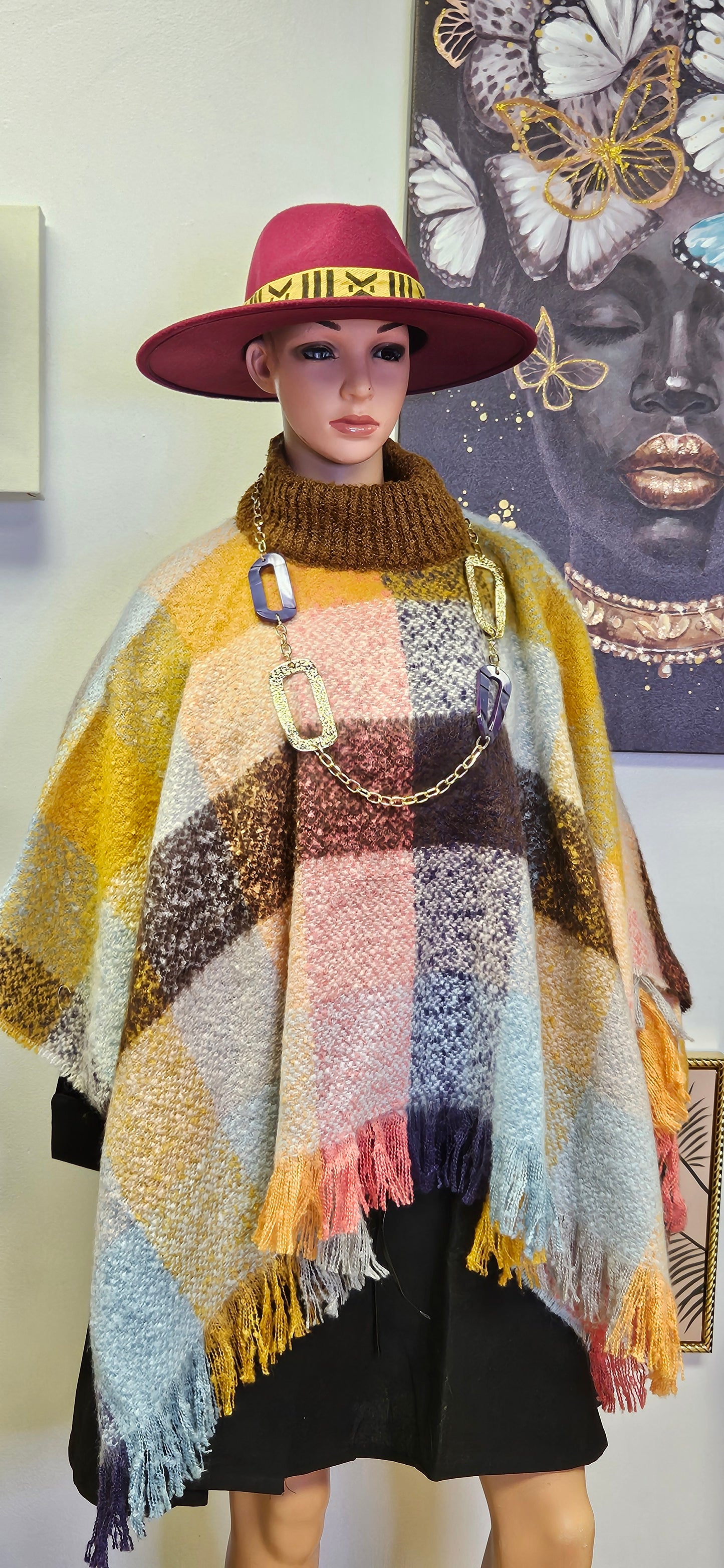 Multicolor Poncho