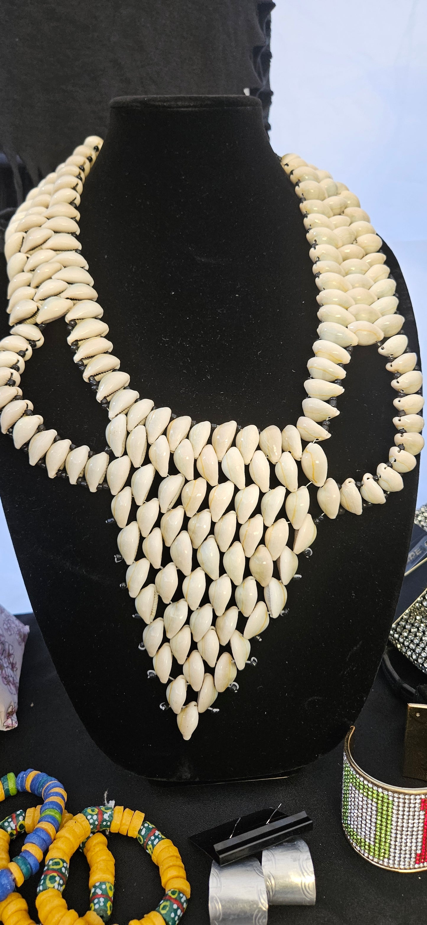 African Cowrie Shell Necklace