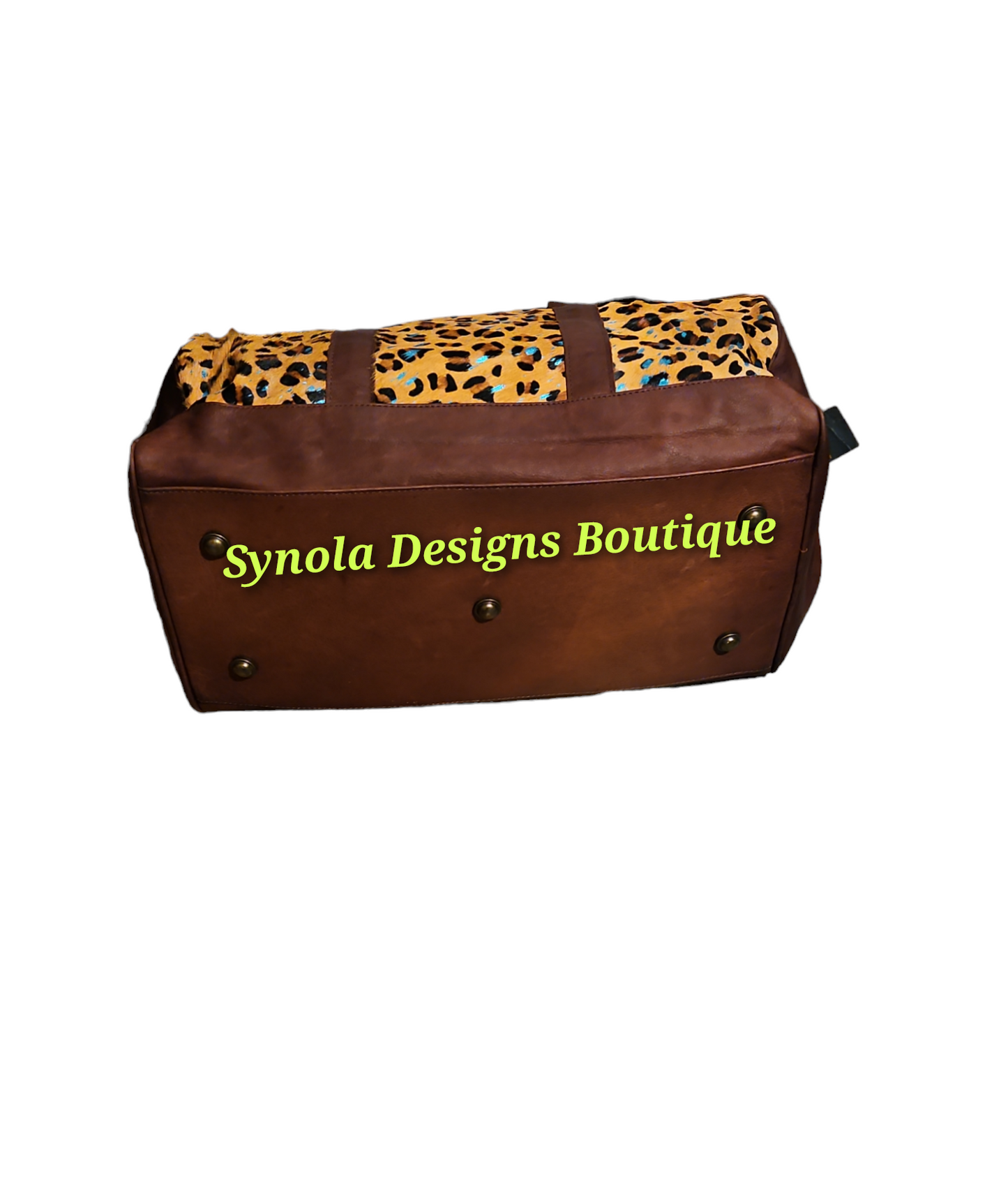 American Darling Leopard Calf Hair Travel Tote Bag