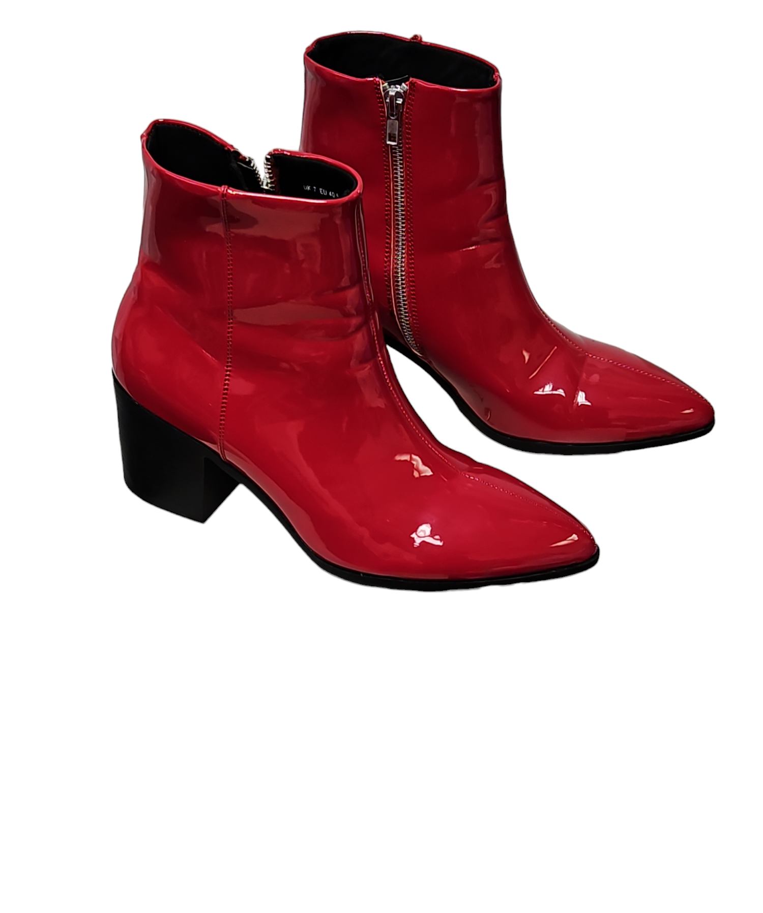 Asos patent 2025 leather boots
