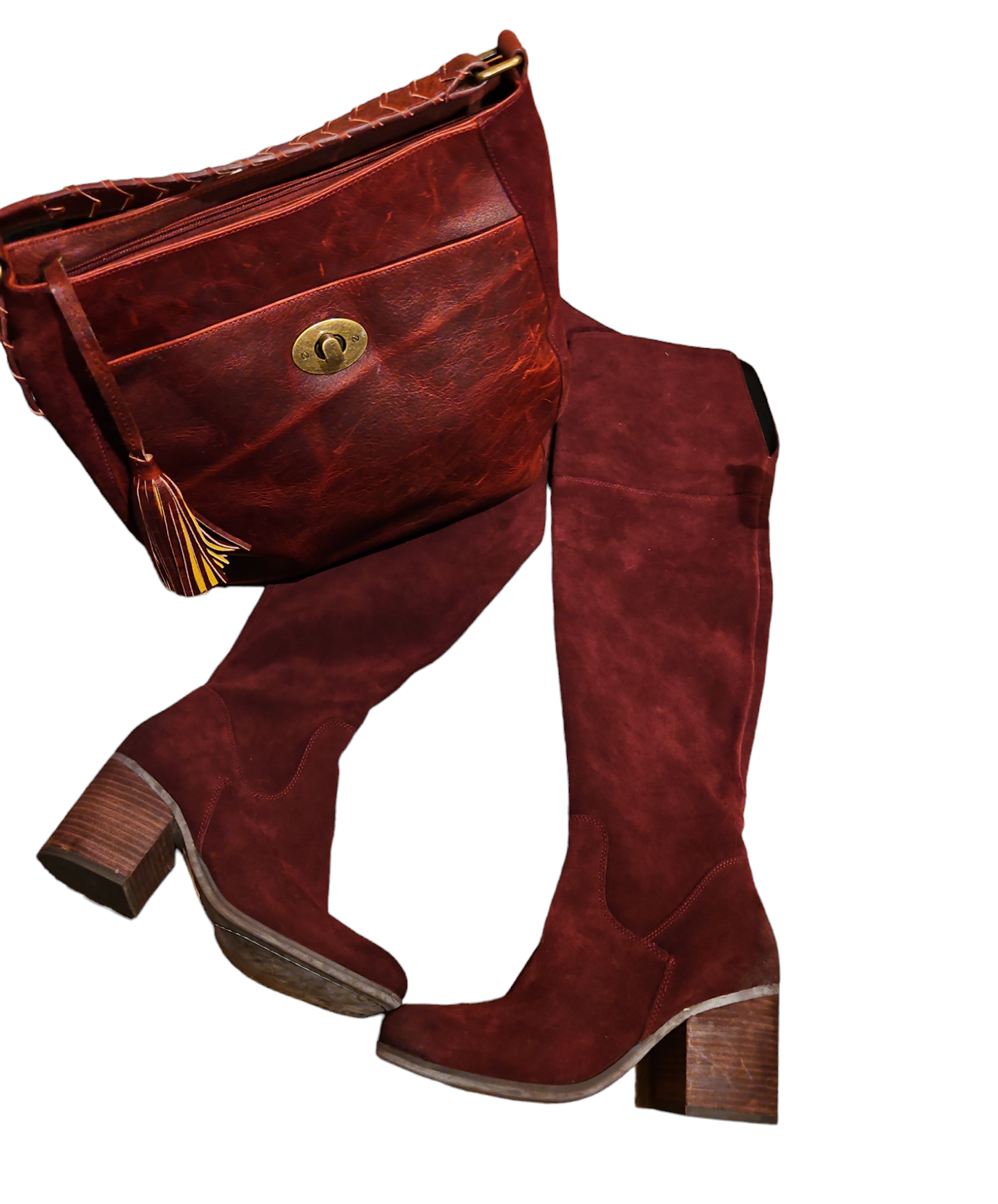 Nordstrom Hinge Canton Over The Knee Leather Boots Sz 8.5