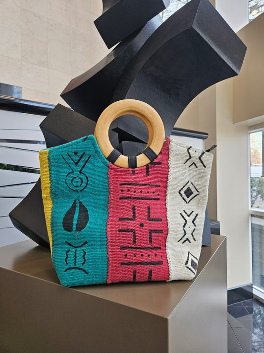 Multicolor African Mudcloth Handbag