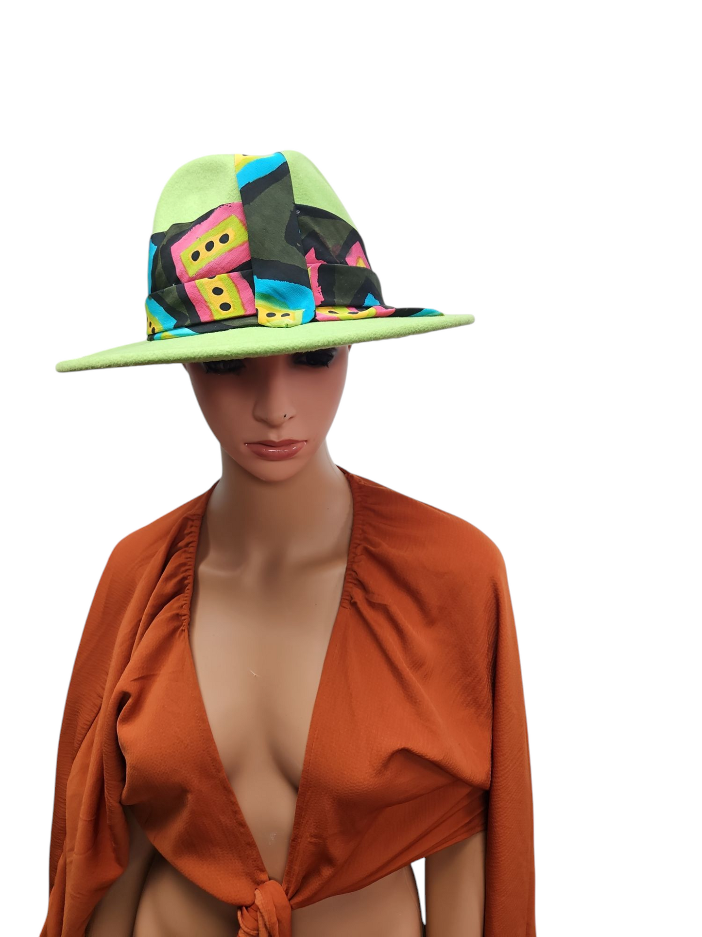 Green Custom Fedora Hat