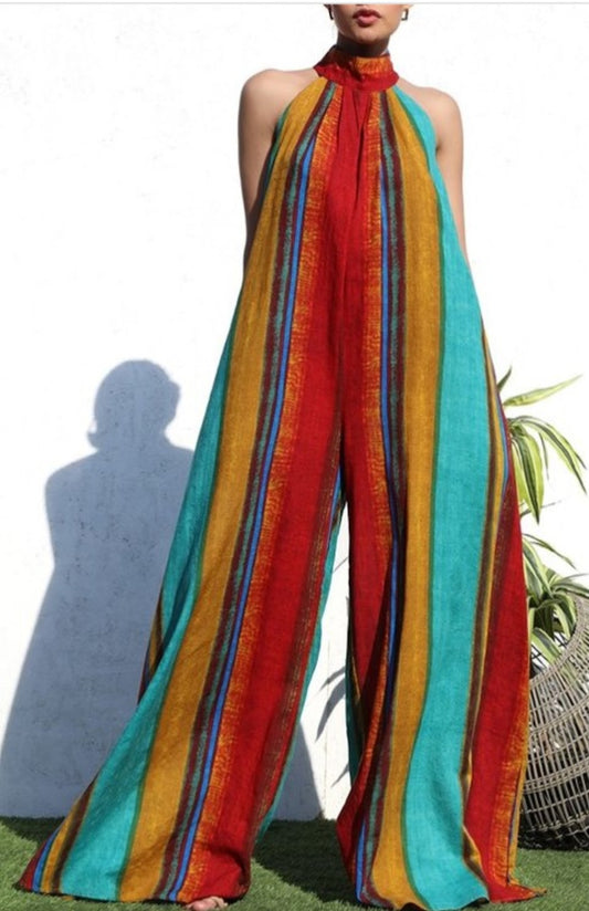 Sleeveless Multicolor Jumpsuit