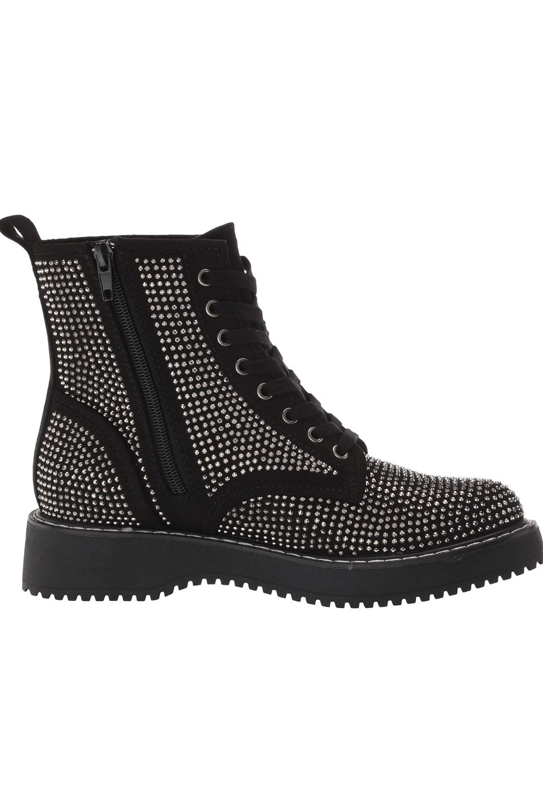Madden Girl Kurrt Rhinestone Combat Boots Sz 7.5